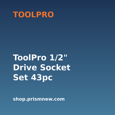 ToolPro 1/2" Drive Socket Set 43pc