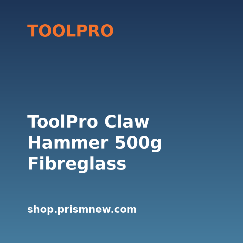 ToolPro Claw Hammer 500g Fibreglass