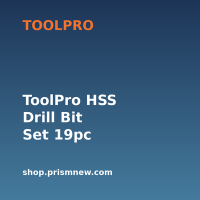 ToolPro HSS Drill Bit Set 19pc